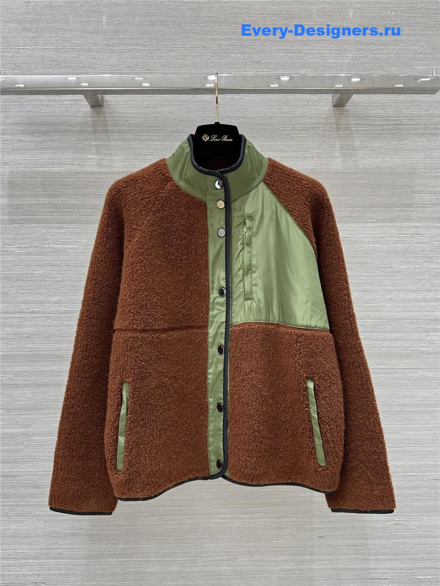 L0r0 P1ana curly cashmere coat