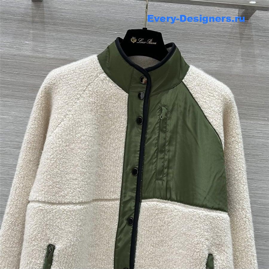 L0r0 P1ana curly cashmere coat