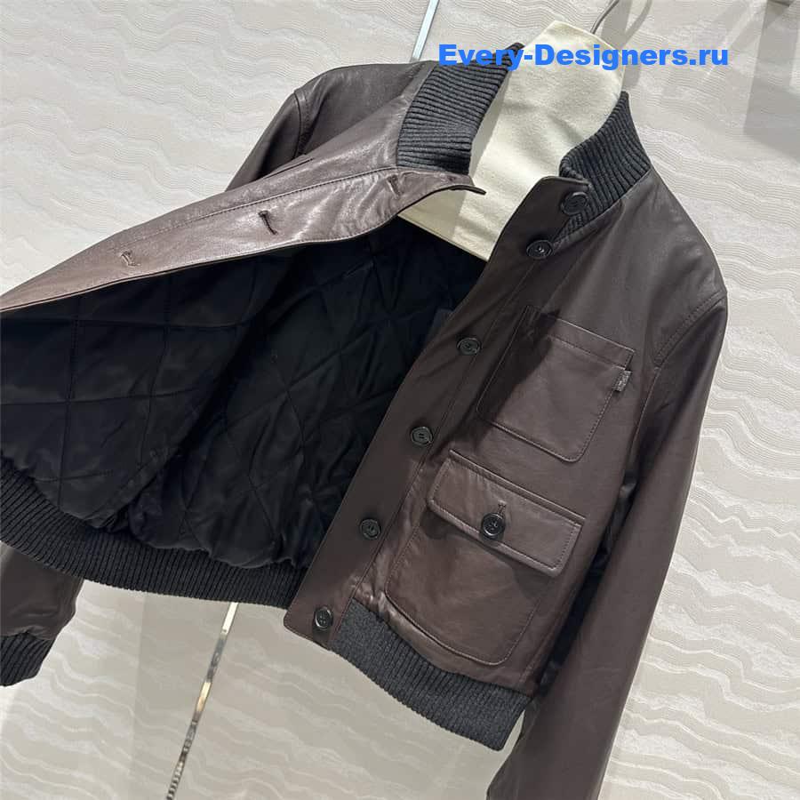 BC leather down jacket