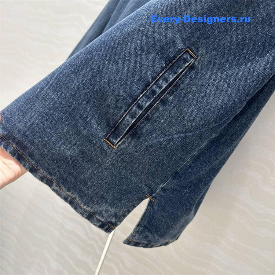 M1um1u denim jacket cotton coat