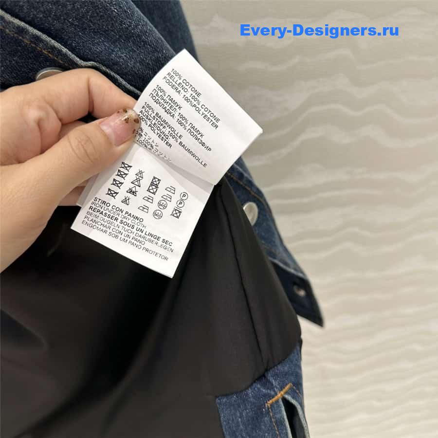 M1um1u denim jacket cotton coat