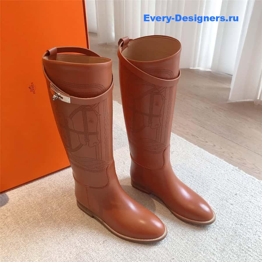 H**me5 jumping boots brown