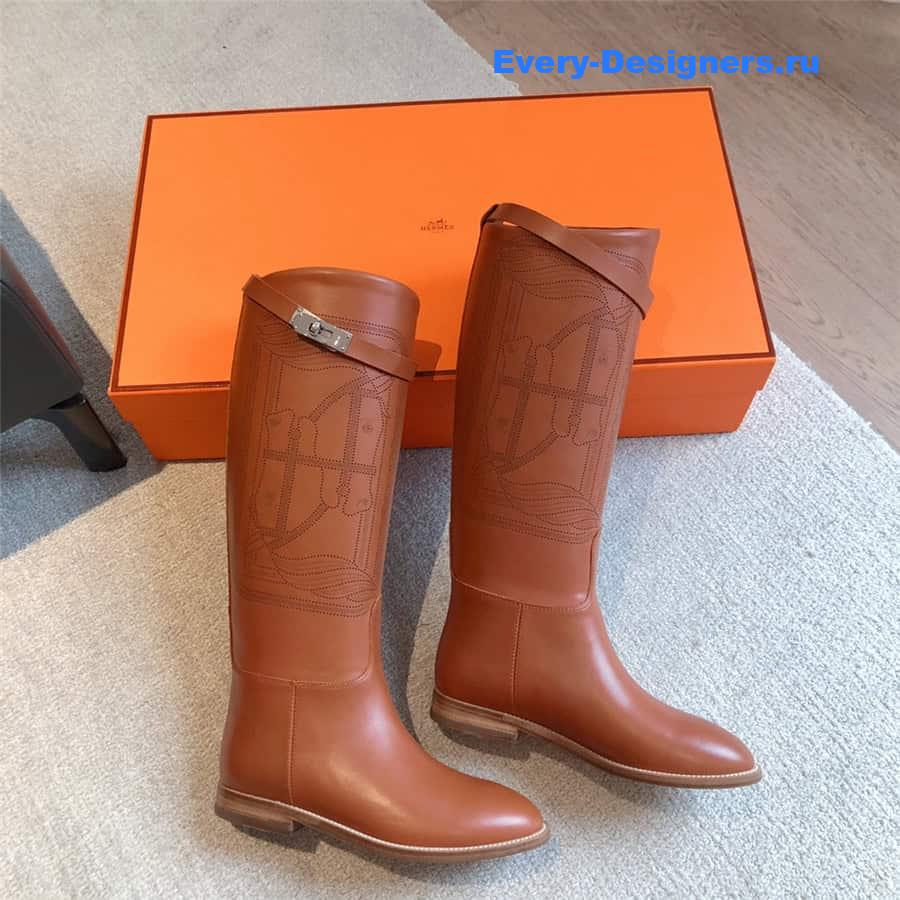 H**me5 jumping boots brown