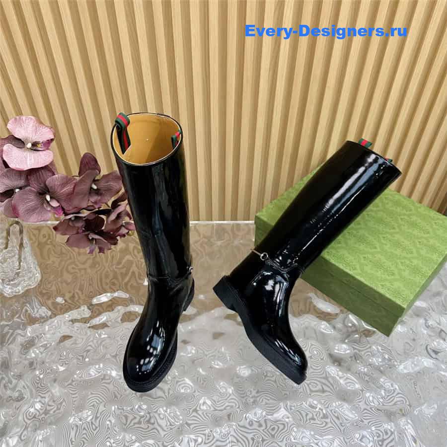 Gvc*1 women’s slim horsebit boot black