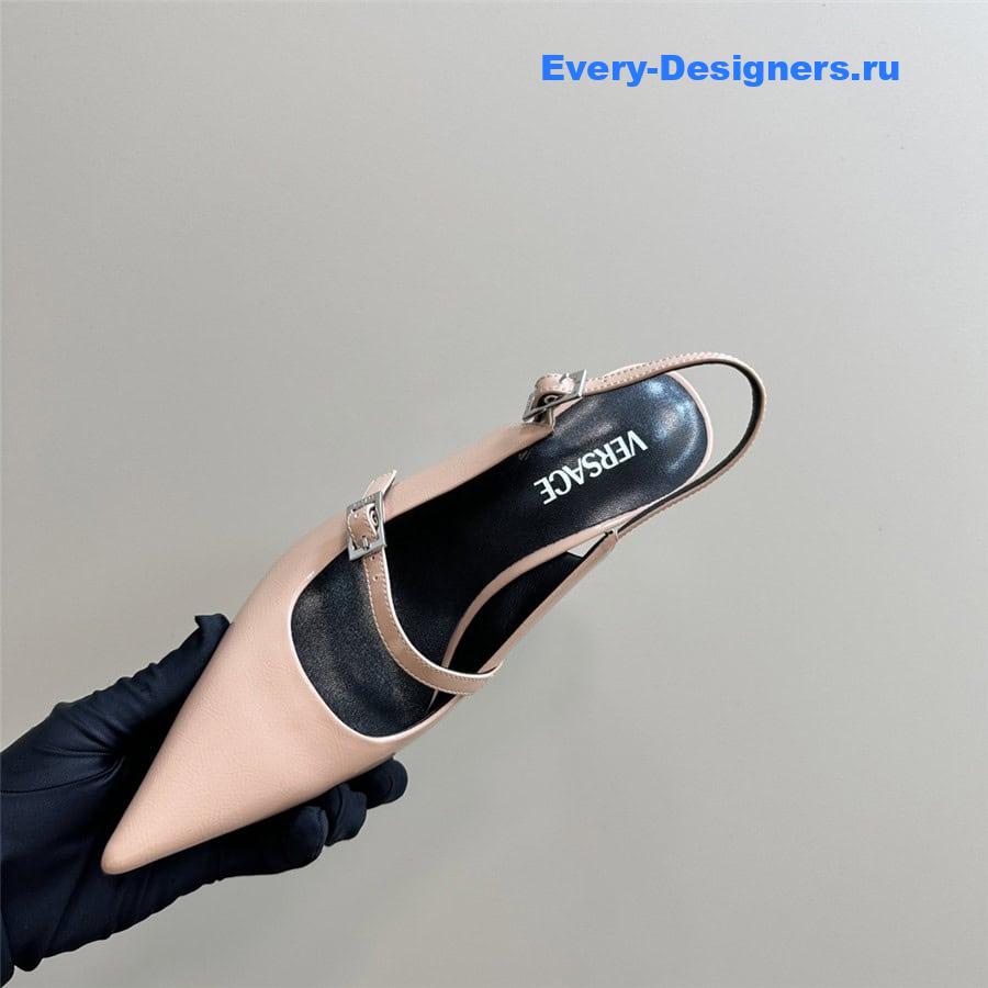 Versace Perfume Heels Nude Slingbacks