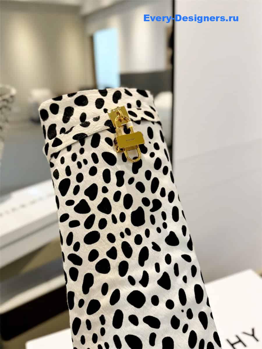Givenchy Shark Lock Leopard Knee-High Boots