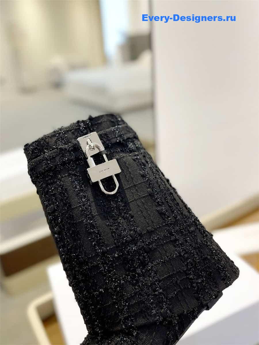 Givenchy Shark Lock Tweed Ankle Boots