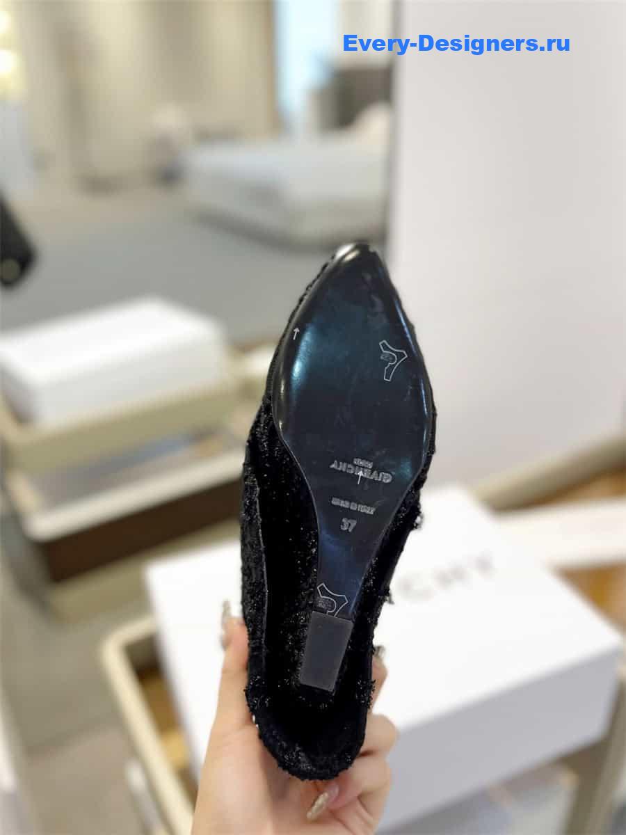 Givenchy Shark Lock Tweed Ankle Boots