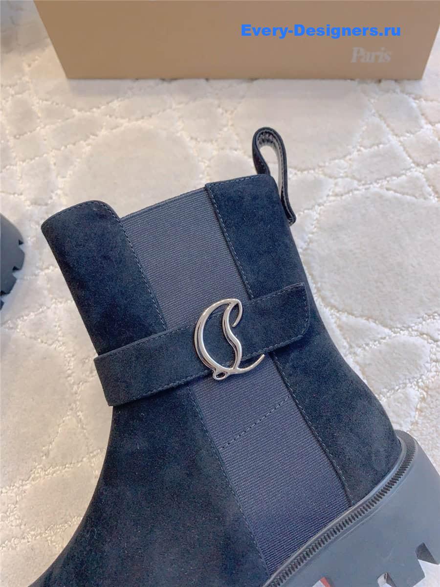 Chr1st1an louboutin chelsea suede ankle boots