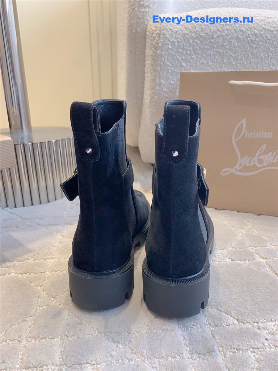 Chr1st1an louboutin chelsea suede ankle boots