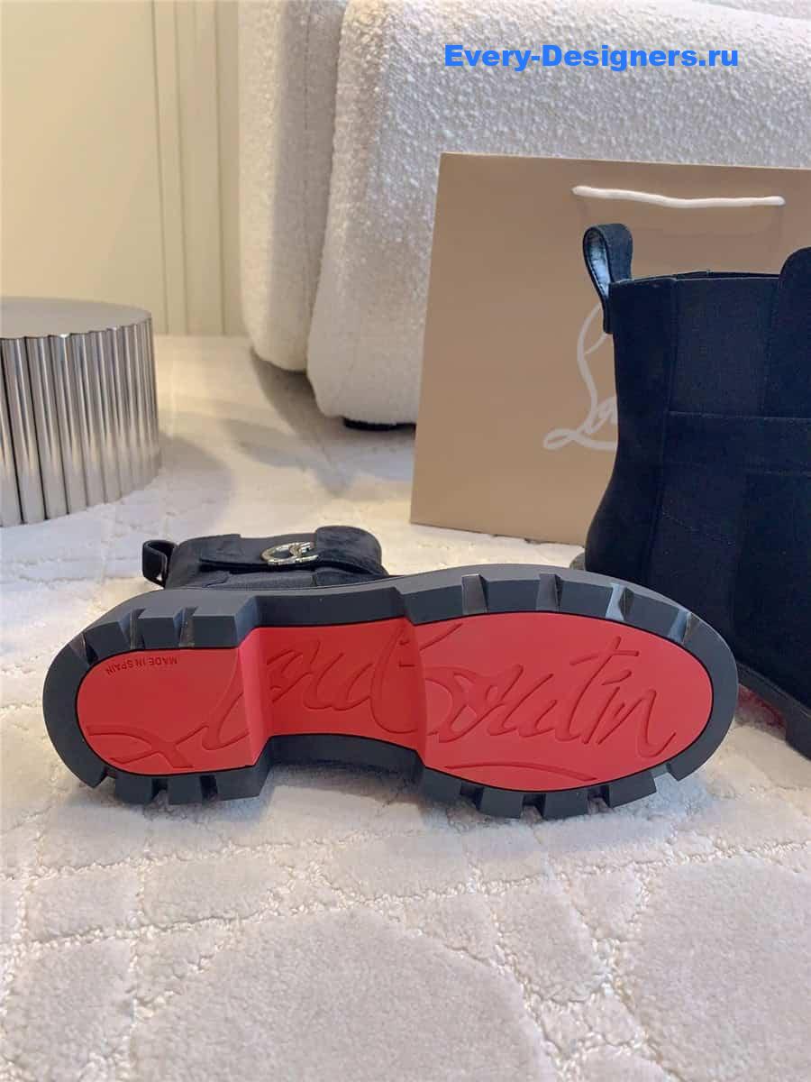 Chr1st1an louboutin chelsea suede ankle boots