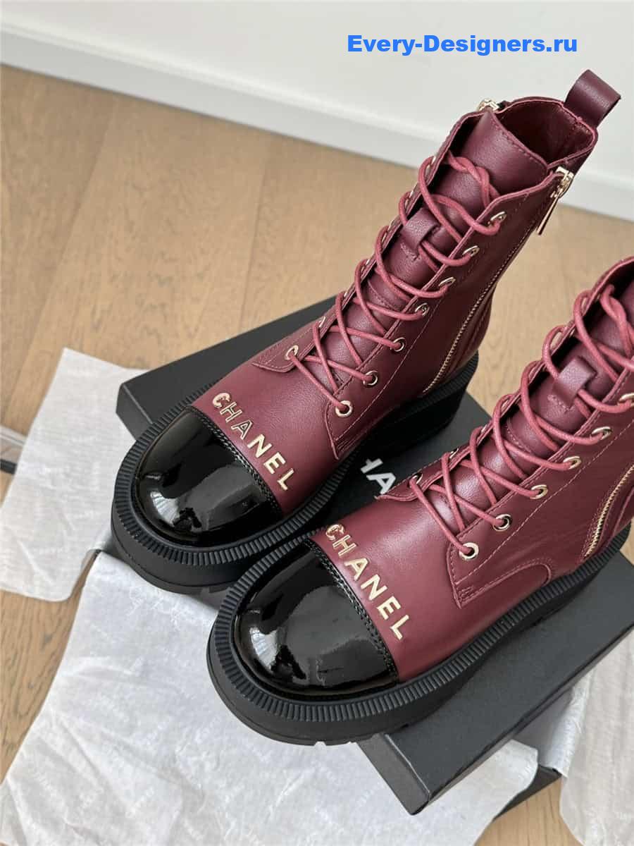Ch**el platform high top ankle boots