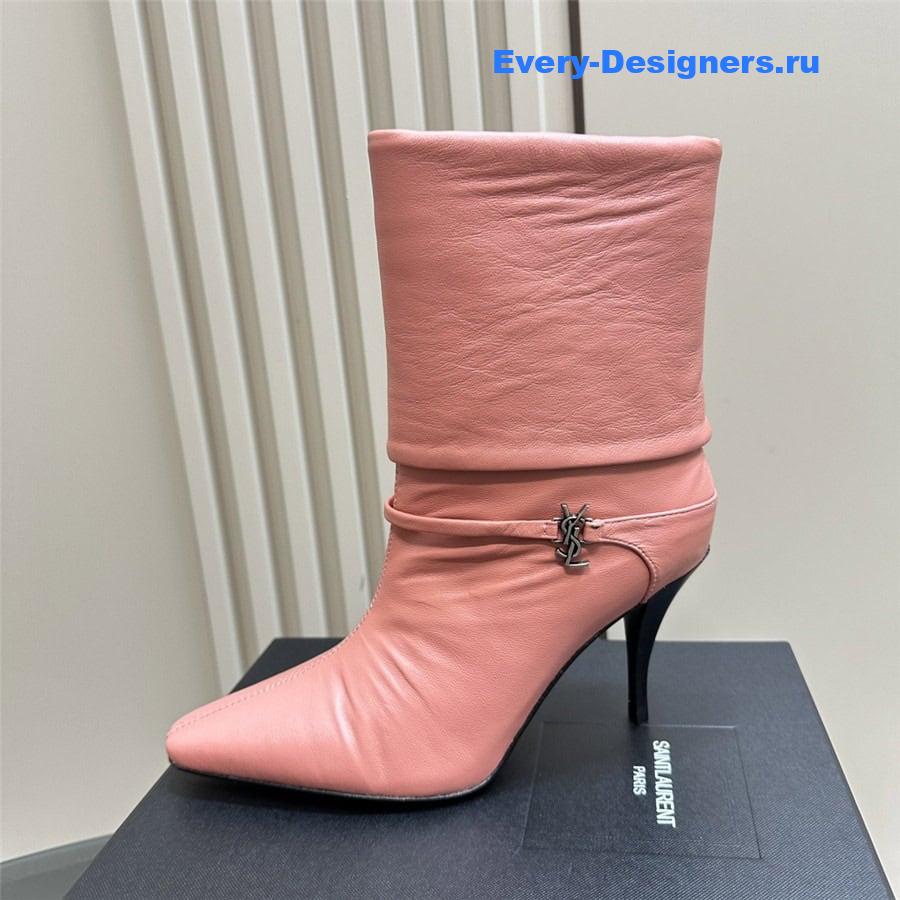 Y51 side zipper ankle boots