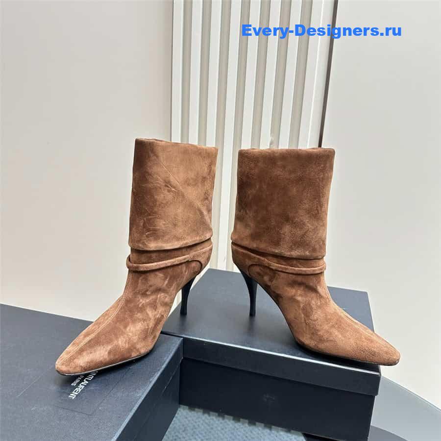 Y51 side zipper ankle boots