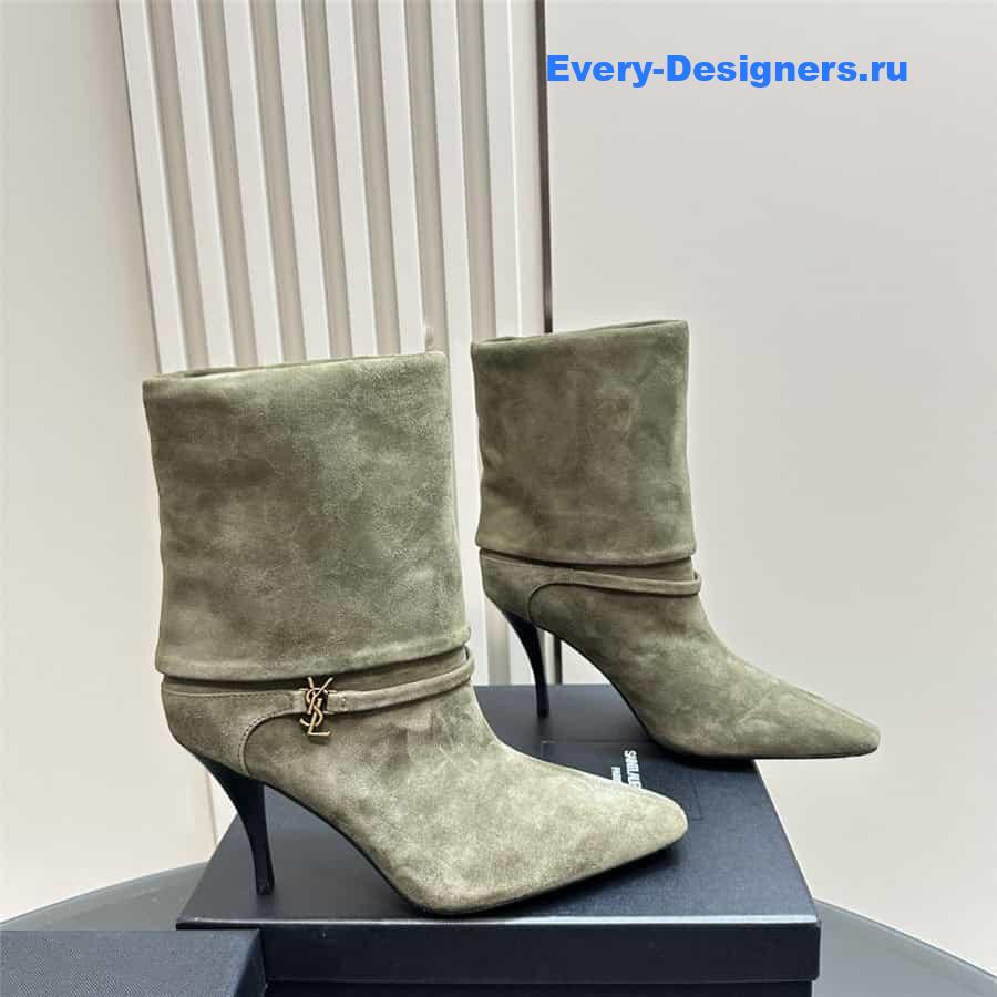 Y51 side zipper ankle boots