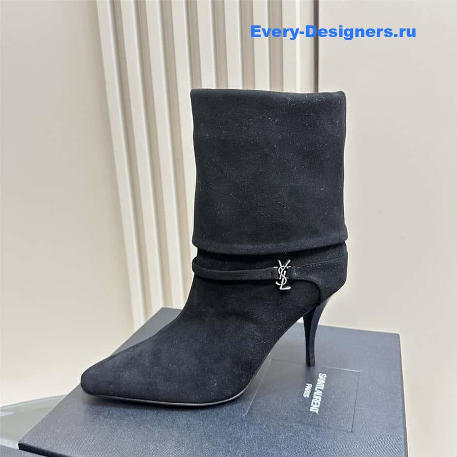 Y51 side zipper ankle boots