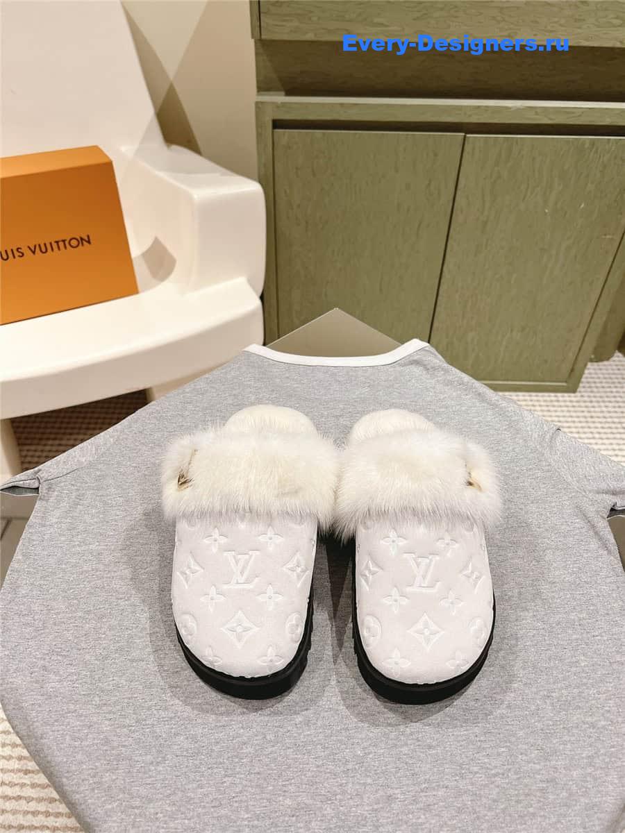 l0vis Vvtt0n lv flat mink slippers