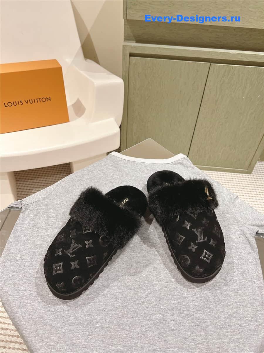 l0vis Vvtt0n lv flat mink slippers