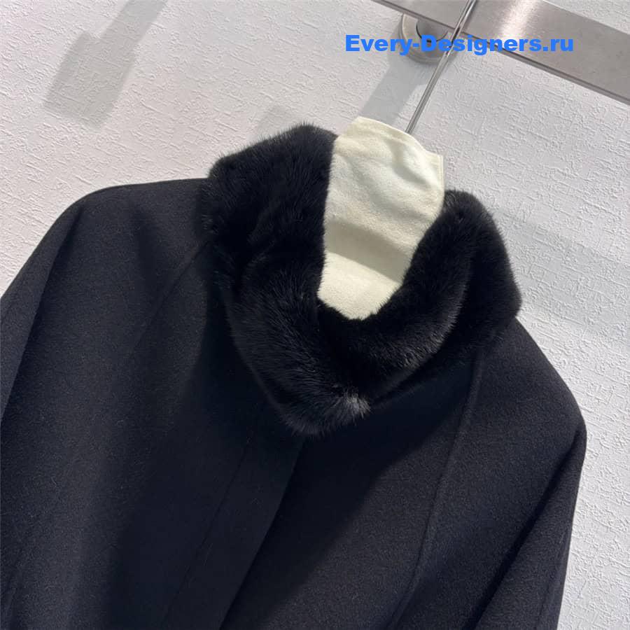 L0r0 P1ana mink cashmere cape