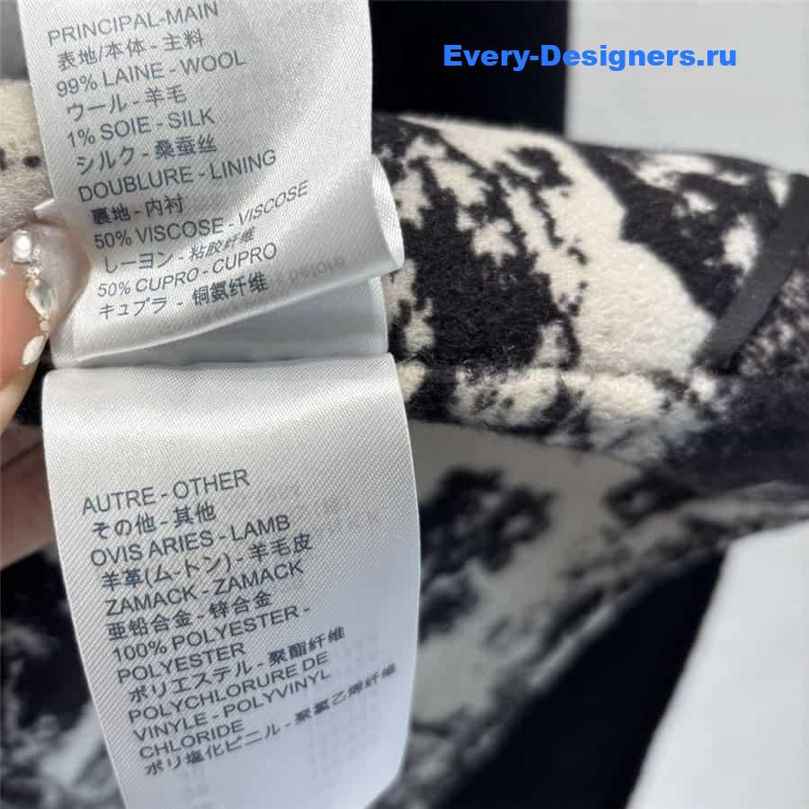 D10r hooded short wool coat