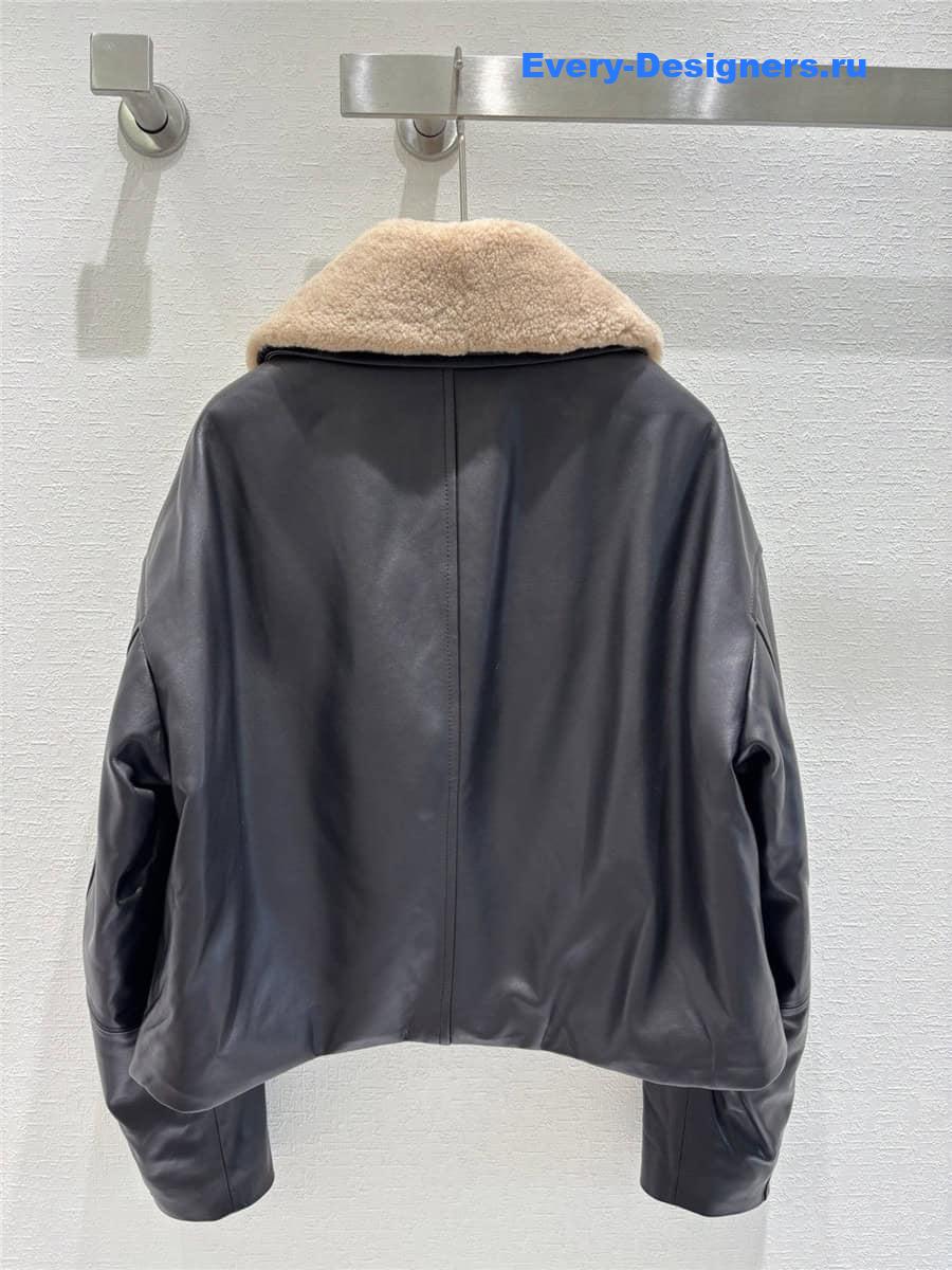 L0ew* lambskin quilted coat