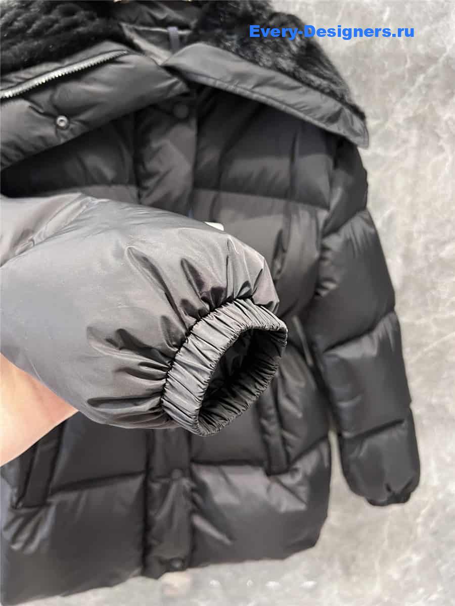 moncler large lapel down jacket