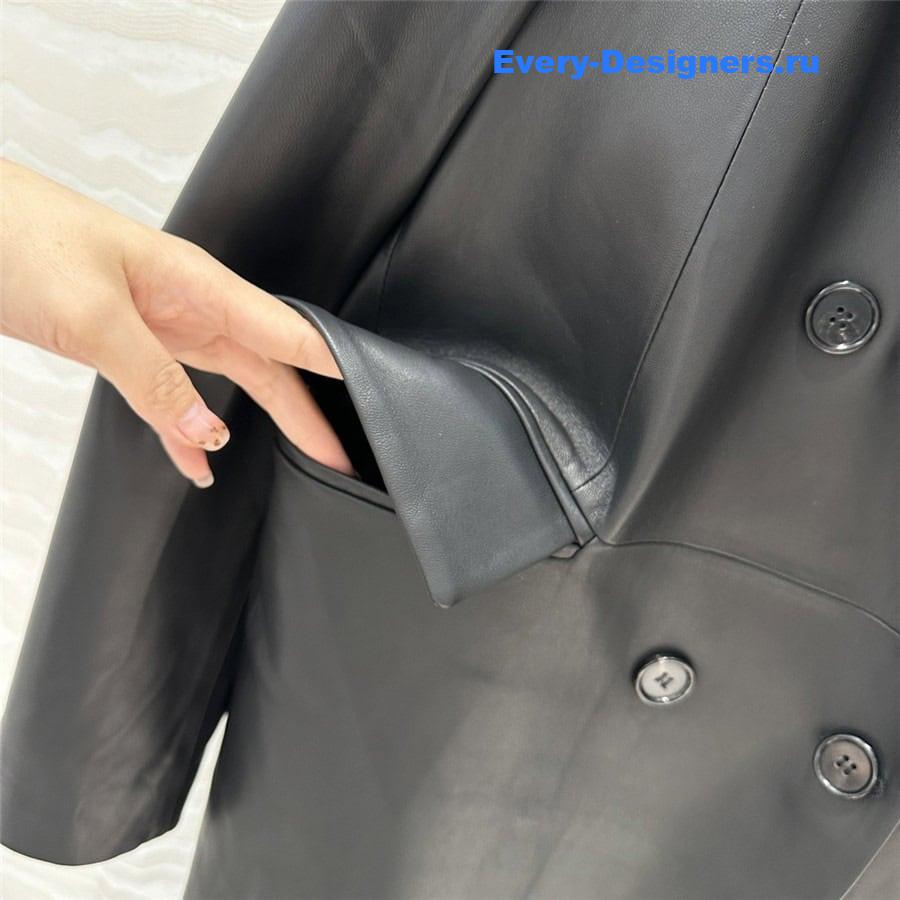 L0ew* western collar long coat