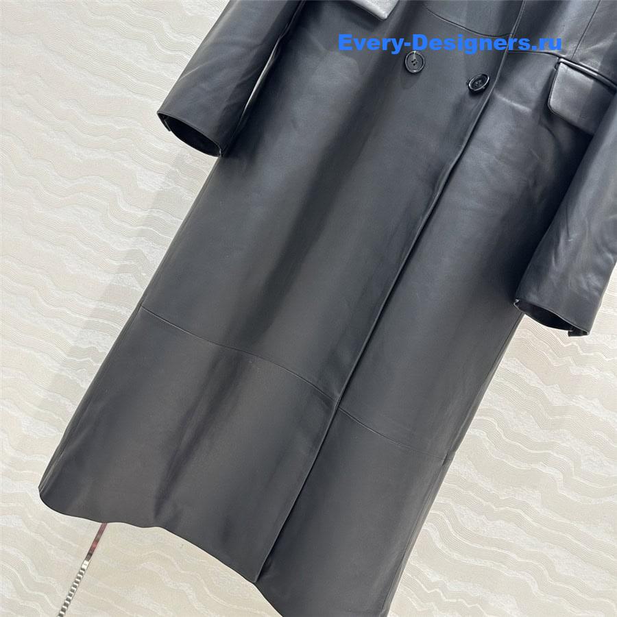 L0ew* western collar long coat