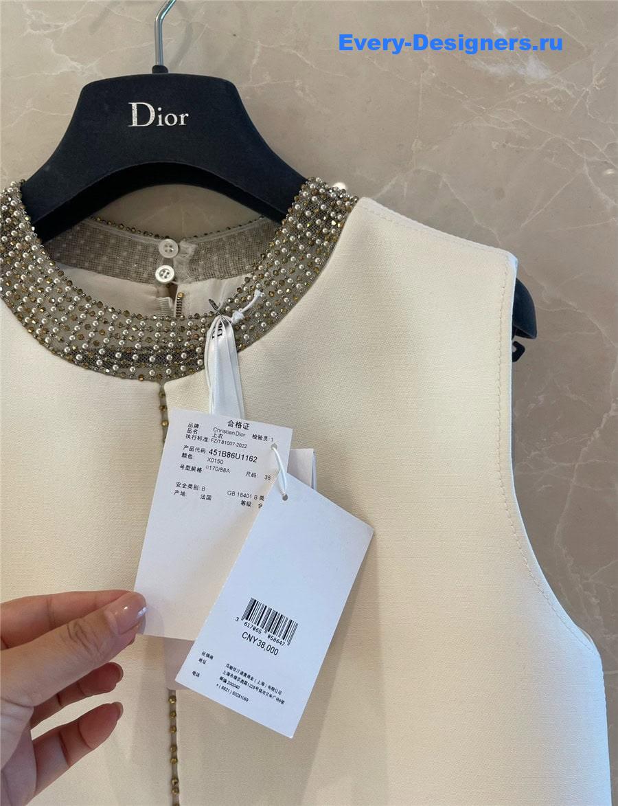 D10r silk wool hand-beaded vest