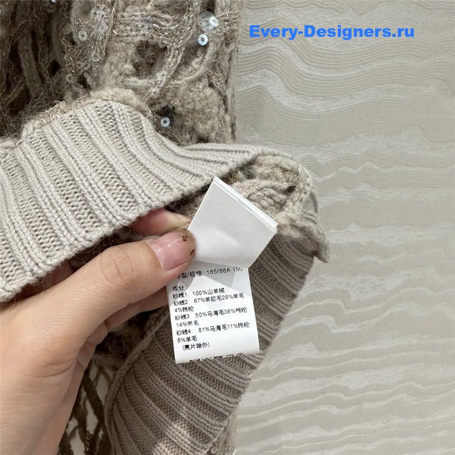 BC Hollow Crochet Sweater Beige