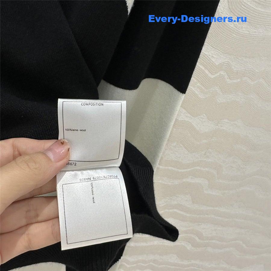 CC Half-Zip Logo Knit Hoodie Black