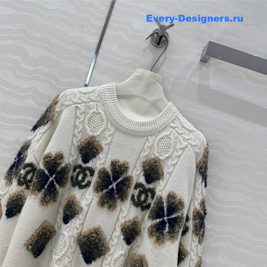 CC Ski Knit Sweater White