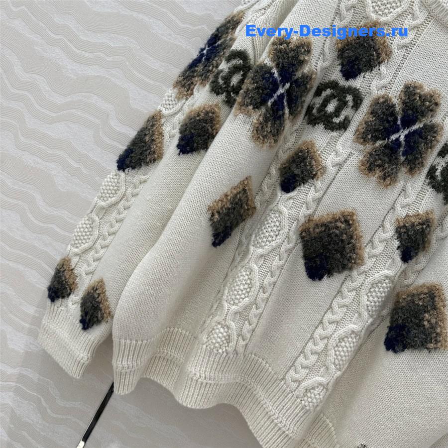 CC Ski Knit Sweater White