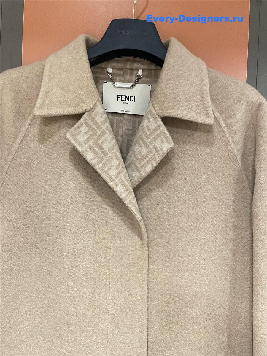 F**di lapel long coat