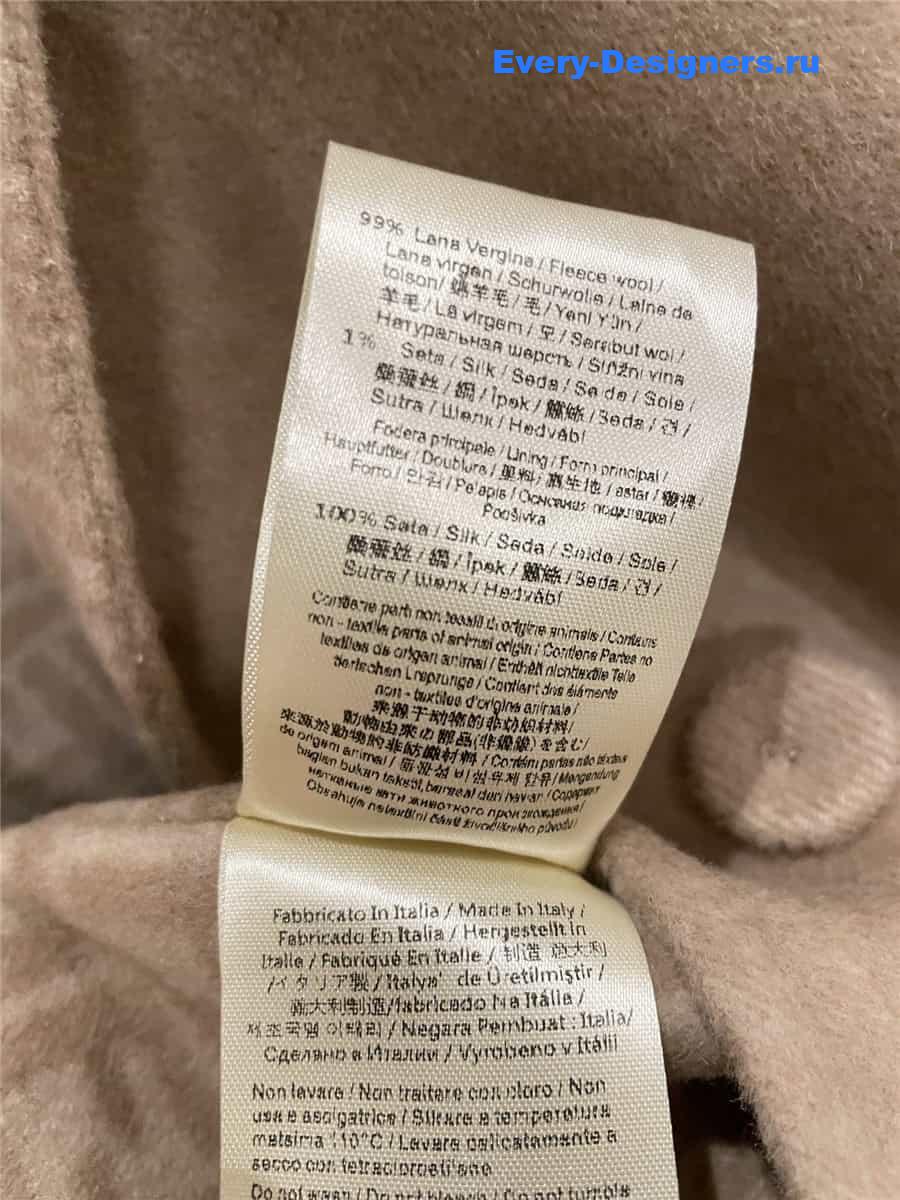 F**di lapel long coat