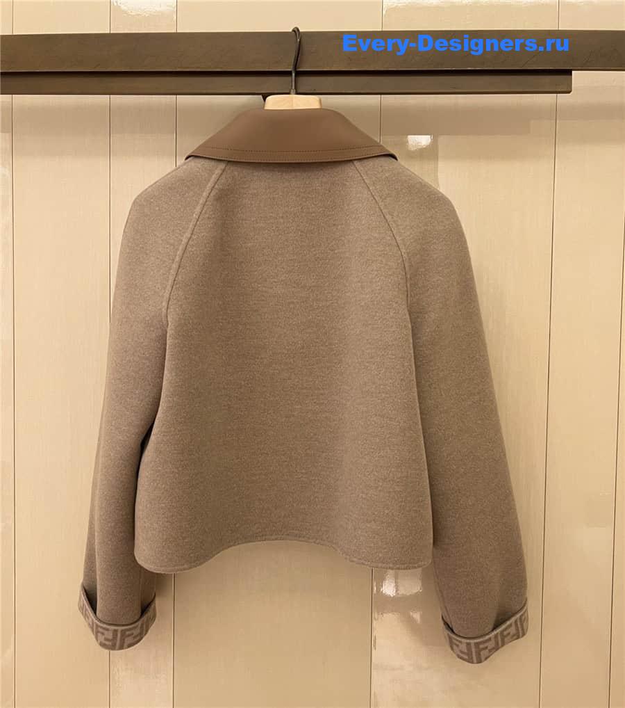 F**di shearling collar coat