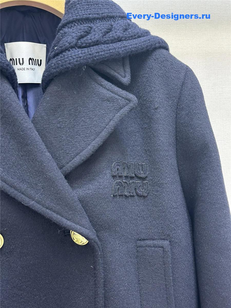 M1um1u cashmere wool suit jacket