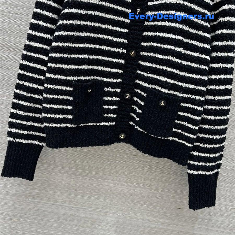 D10r striped cardigan jacket