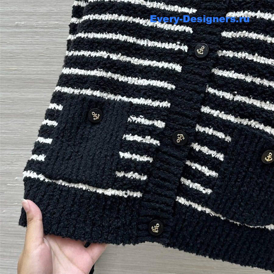 D10r striped cardigan jacket