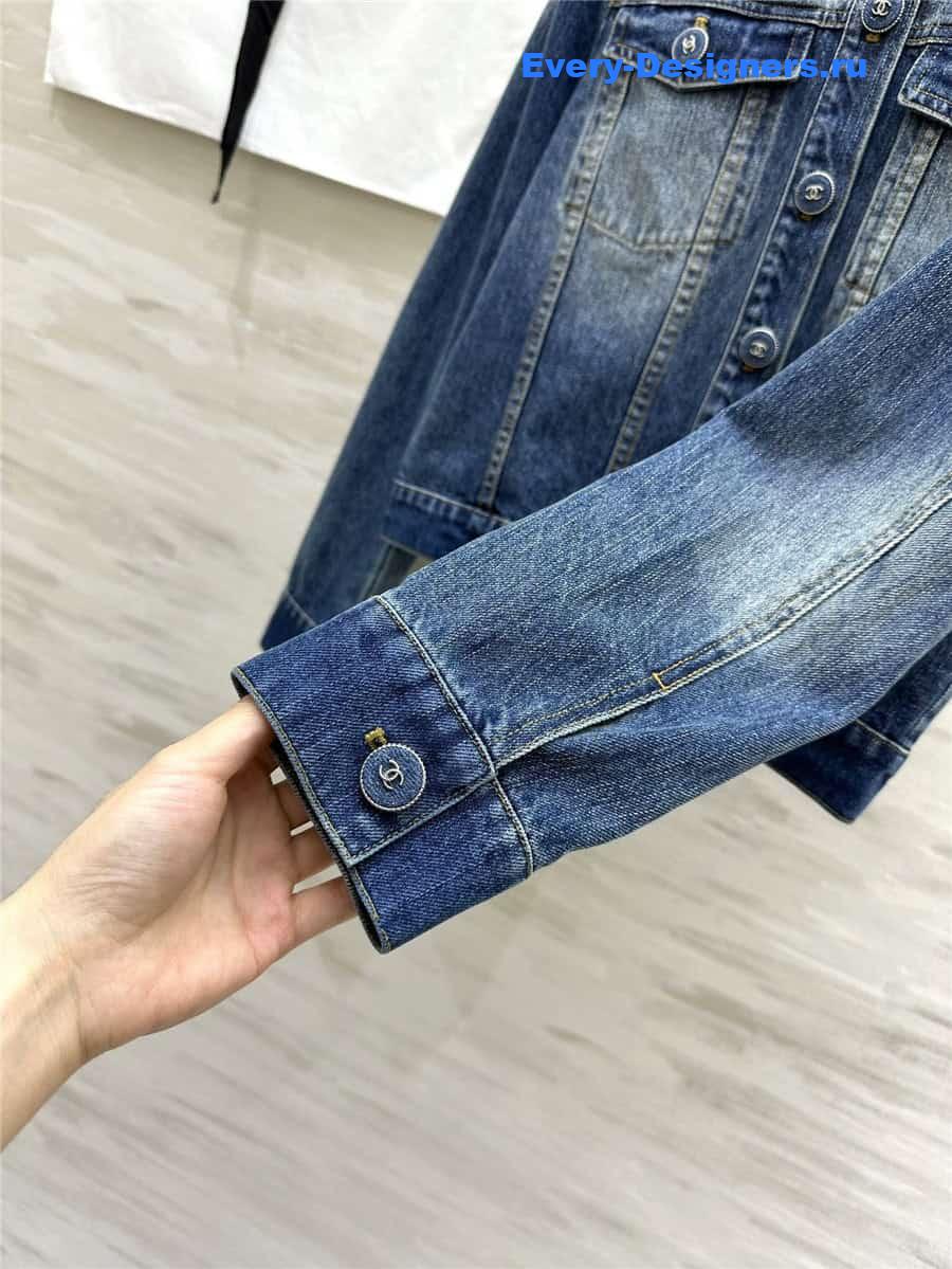 CC distressed denim jacket