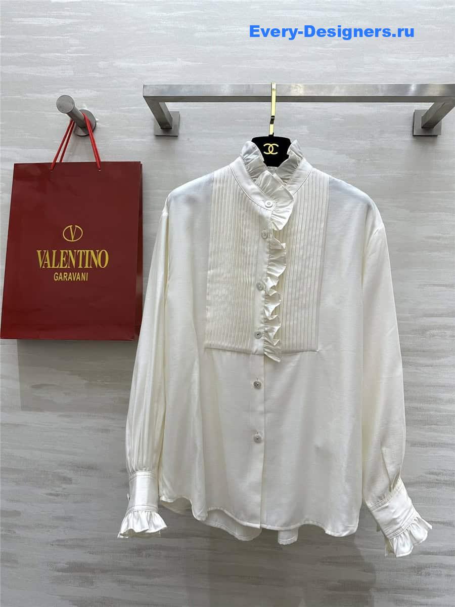 Va1e*ntin0 ruffled long sleeve shirt