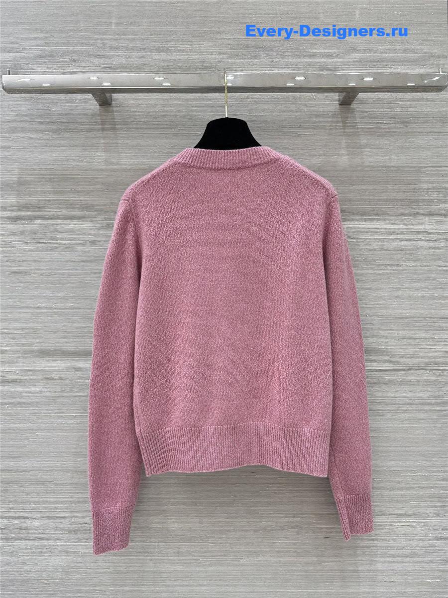 CC Applique Knit Sweater in Pink