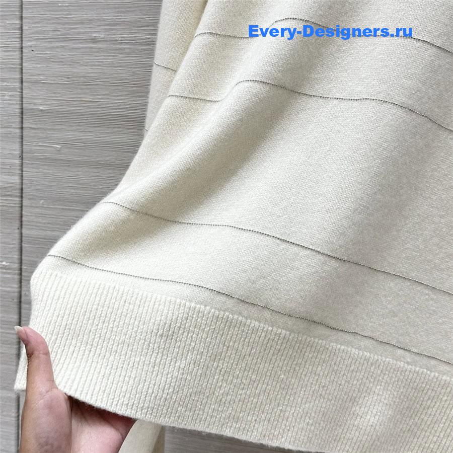 BC Beading Knitted Sweater in White