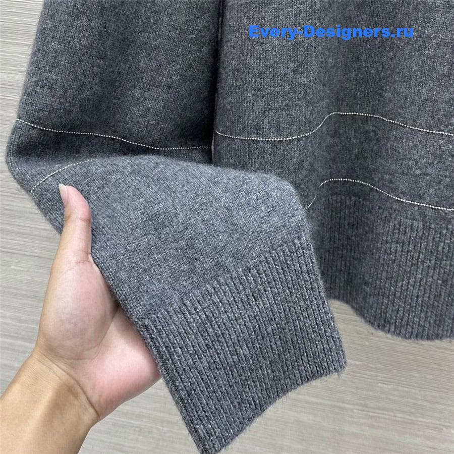 BC Beading Knitted Sweater in Grey