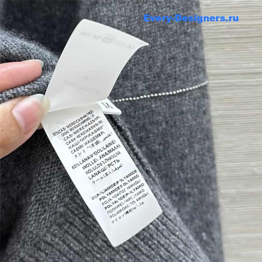 BC Beading Knitted Sweater in Grey