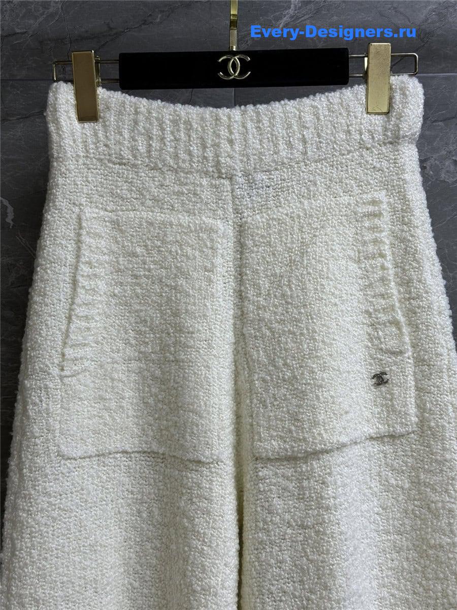 CC cashmere straight-leg wide-leg pants