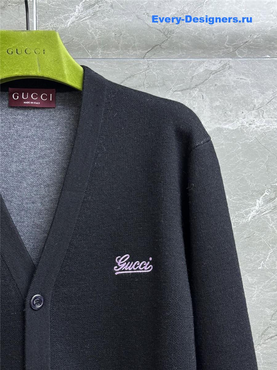 Gvc*1 logo embroidered cardigan