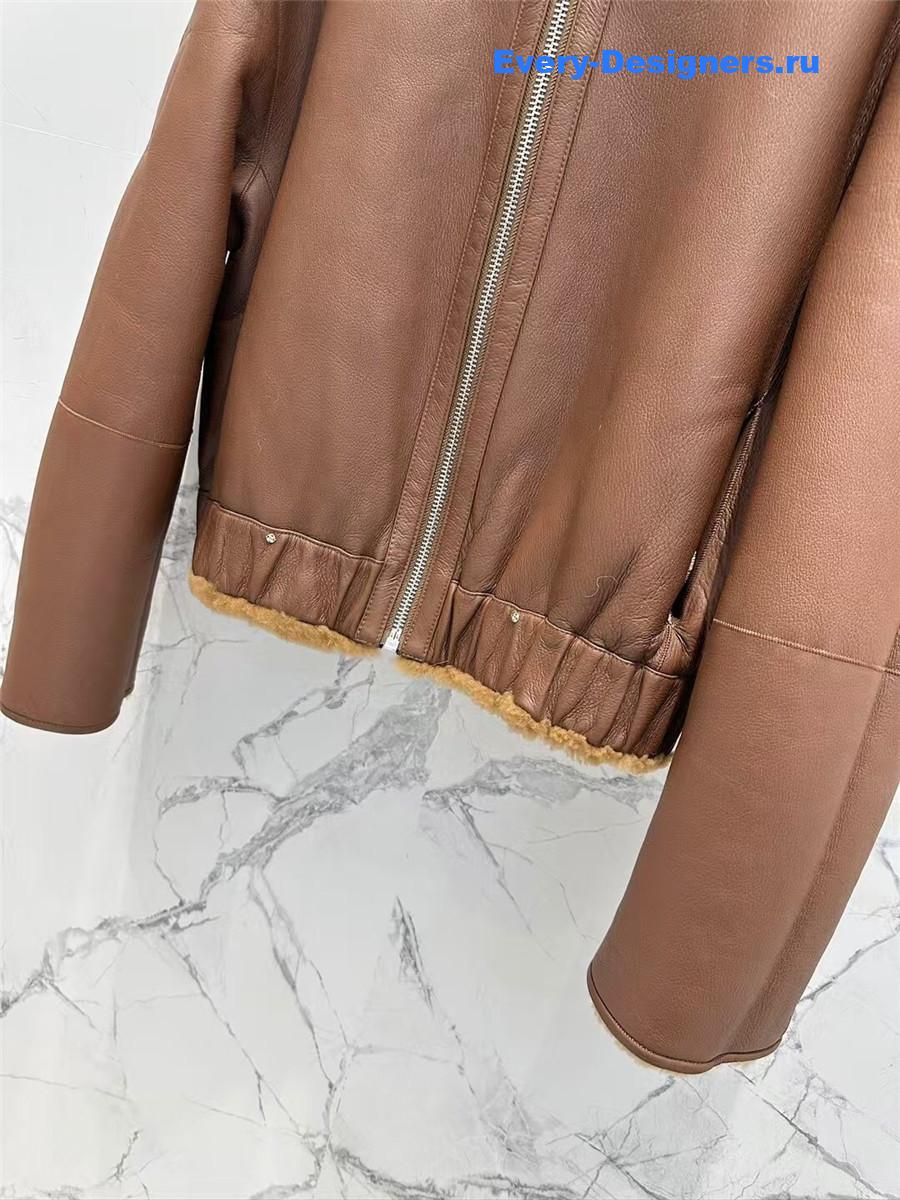 L0r0 P1ana wool and shearling coat