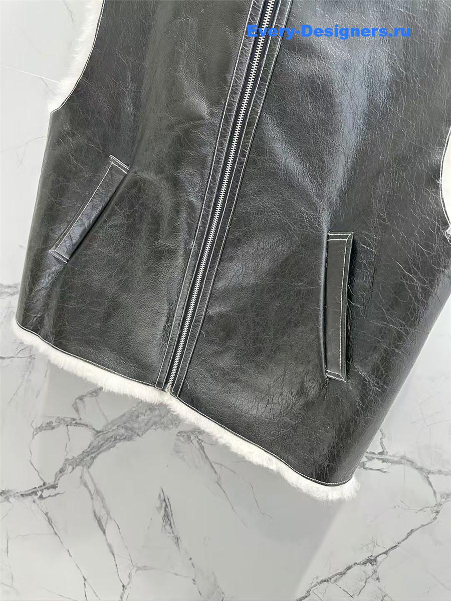 D10r sheepskin shearling vest