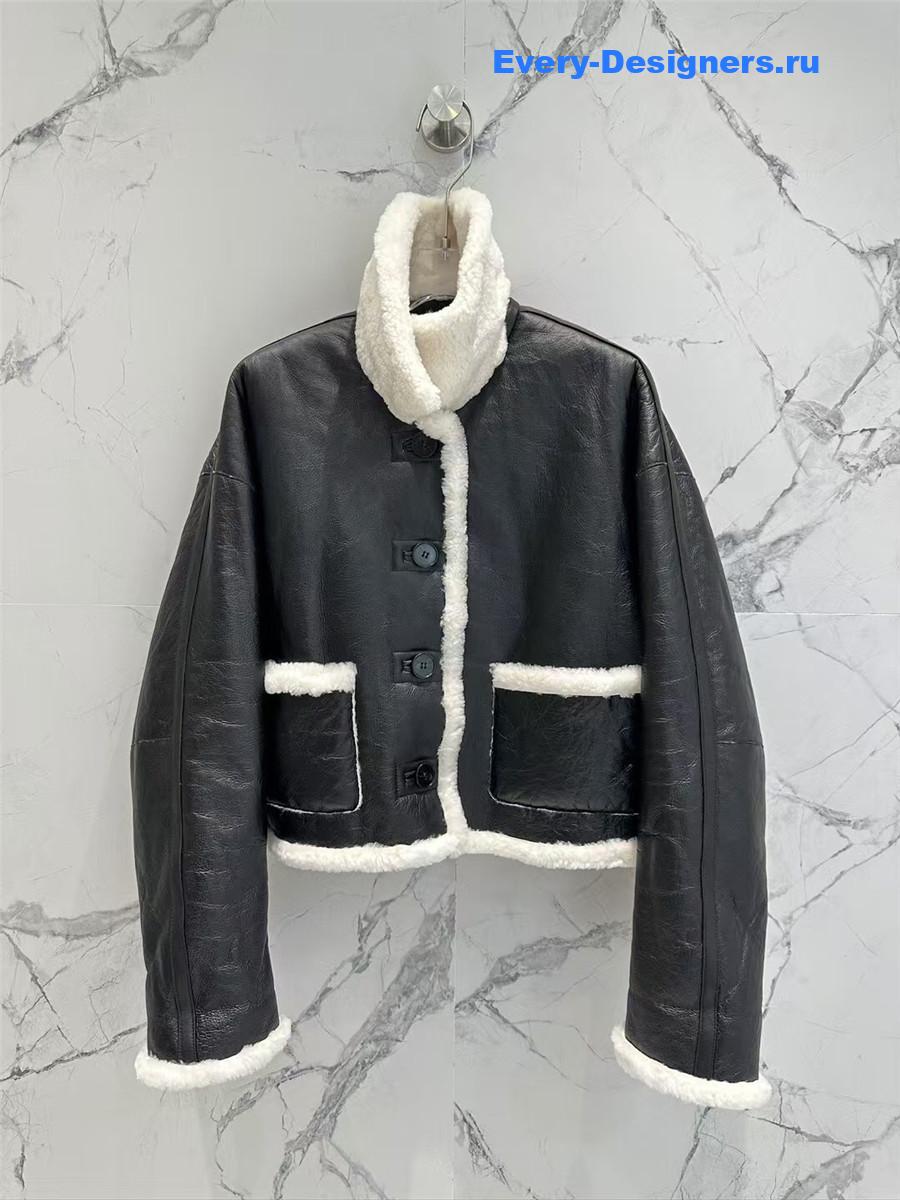 D10r double-sided sheepskin fur coat